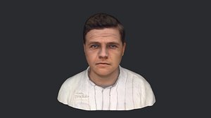 Babe Ruth- Realistic bust head ready 3d Model