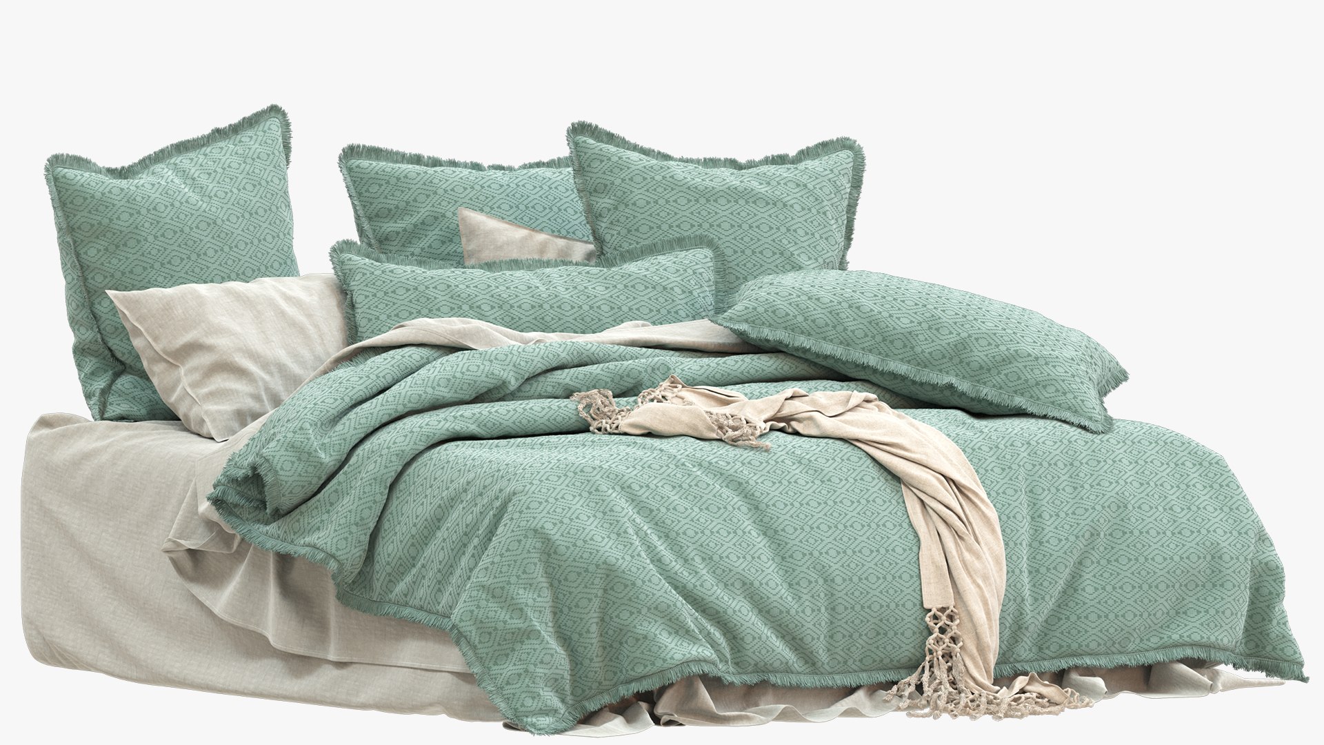 Adairs Mara Jacquard Sage Quilt Cover Model TurboSquid 1949469