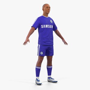 Soccer or Football Player Chelsea 3D Model