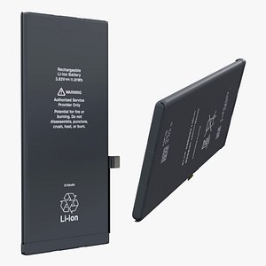 Lithium Ion Smartphone Battery 3Ah 3D