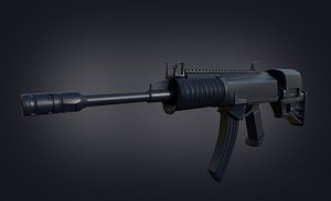 galil rifle 3D model