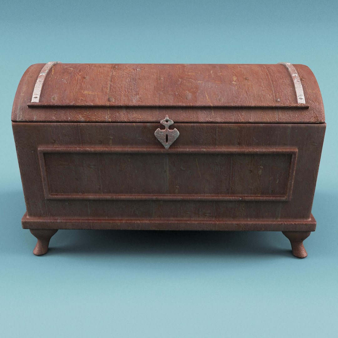 3d Model Old Chest V4
