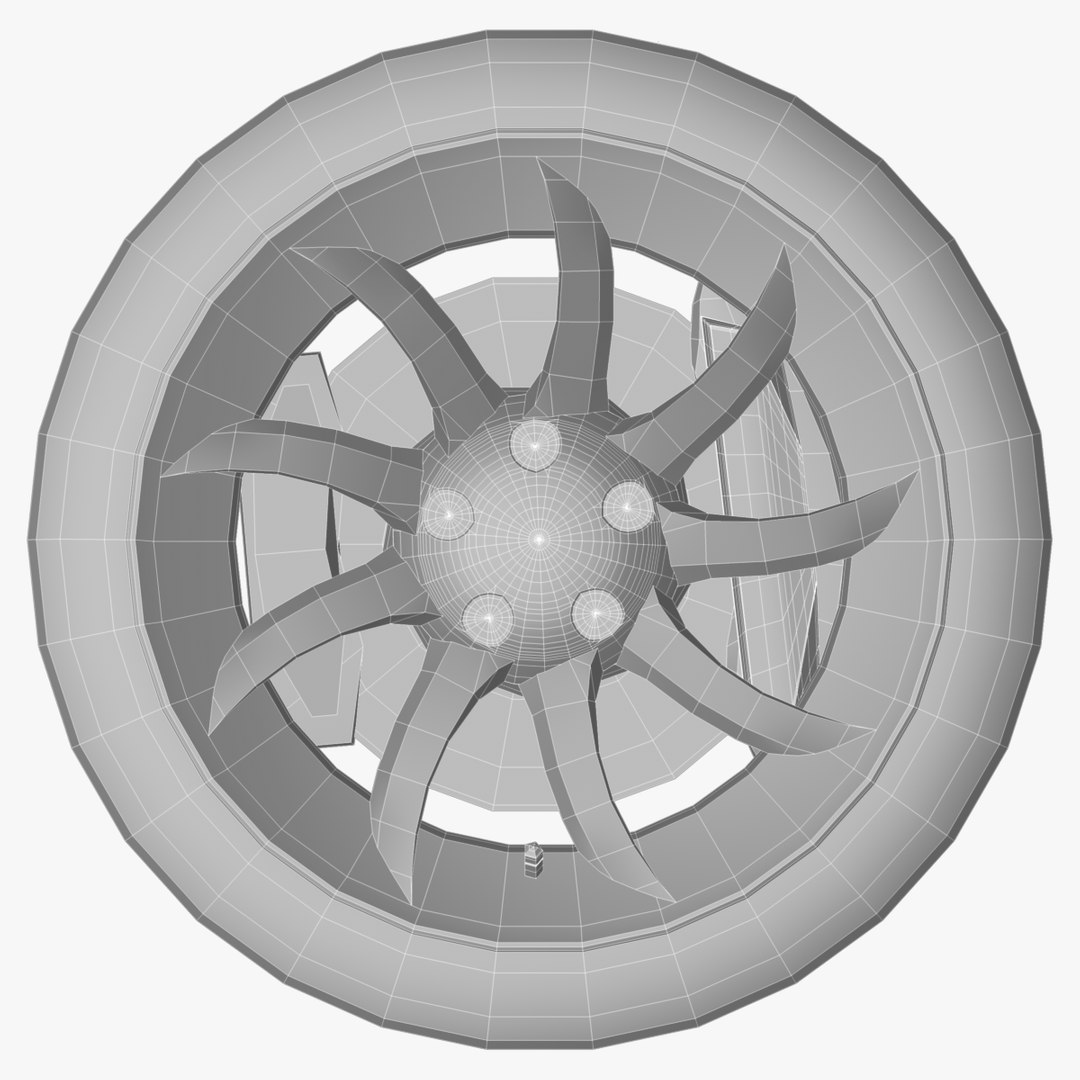 sport wheel rim 3d obj