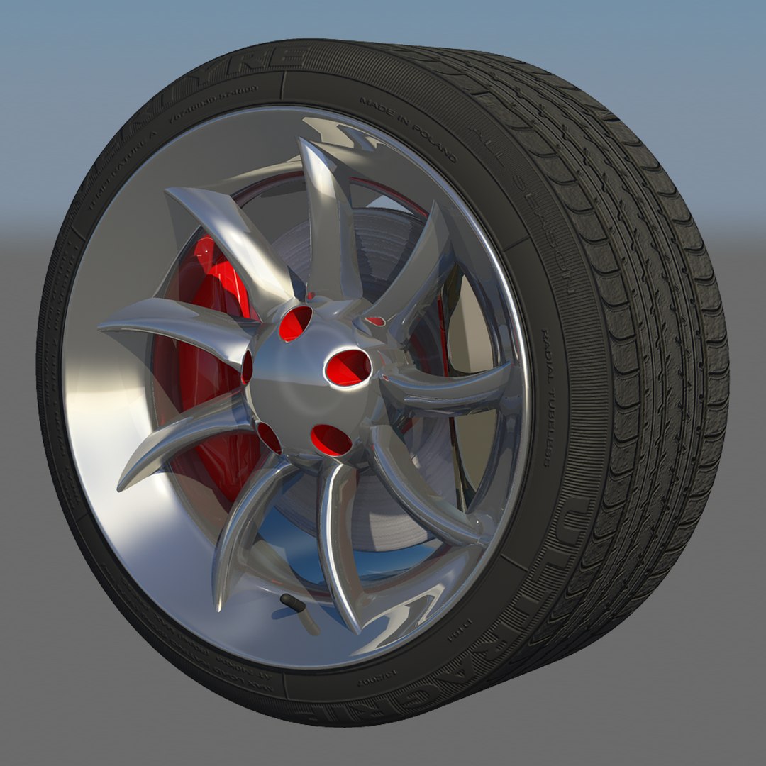 sport wheel rim 3d obj