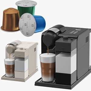 3D Nespresso Machine And Pods Collection model