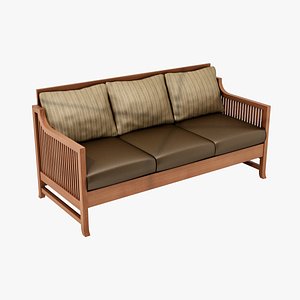 3d model design oak park chair