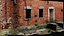 fabbrica abbandonata facciata muro di mattoni ingresso fotogrammetria