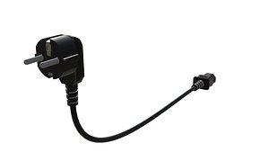 power cord iec 3D model