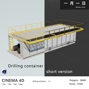 3D Drilling short version cabin model
