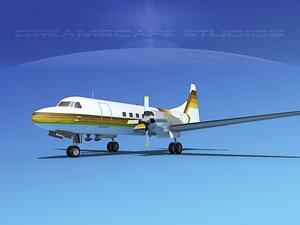 propellers convair cv-580 3d max