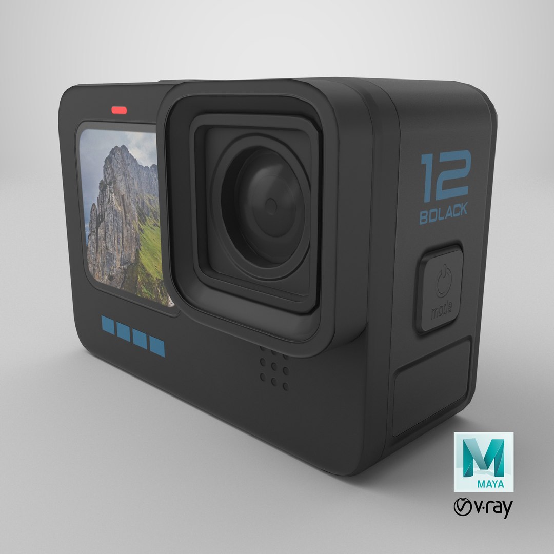Modern Action Camera 3D model https://p.turbosquid.com/ts-thumb/2s/EX0fp7/v6/stemcell_maya_vray_render/png/1698359583/1920x1080/fit_q87/dc8370adb4c7191dd928cda1425691fe337e9124/stemcell_maya_vray_render.jpg