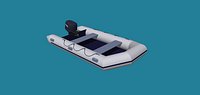 Inflatable motor boat
