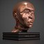 bronze african bust 3D model