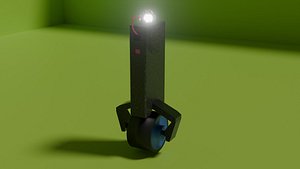 3D Service information robot on a unicycle