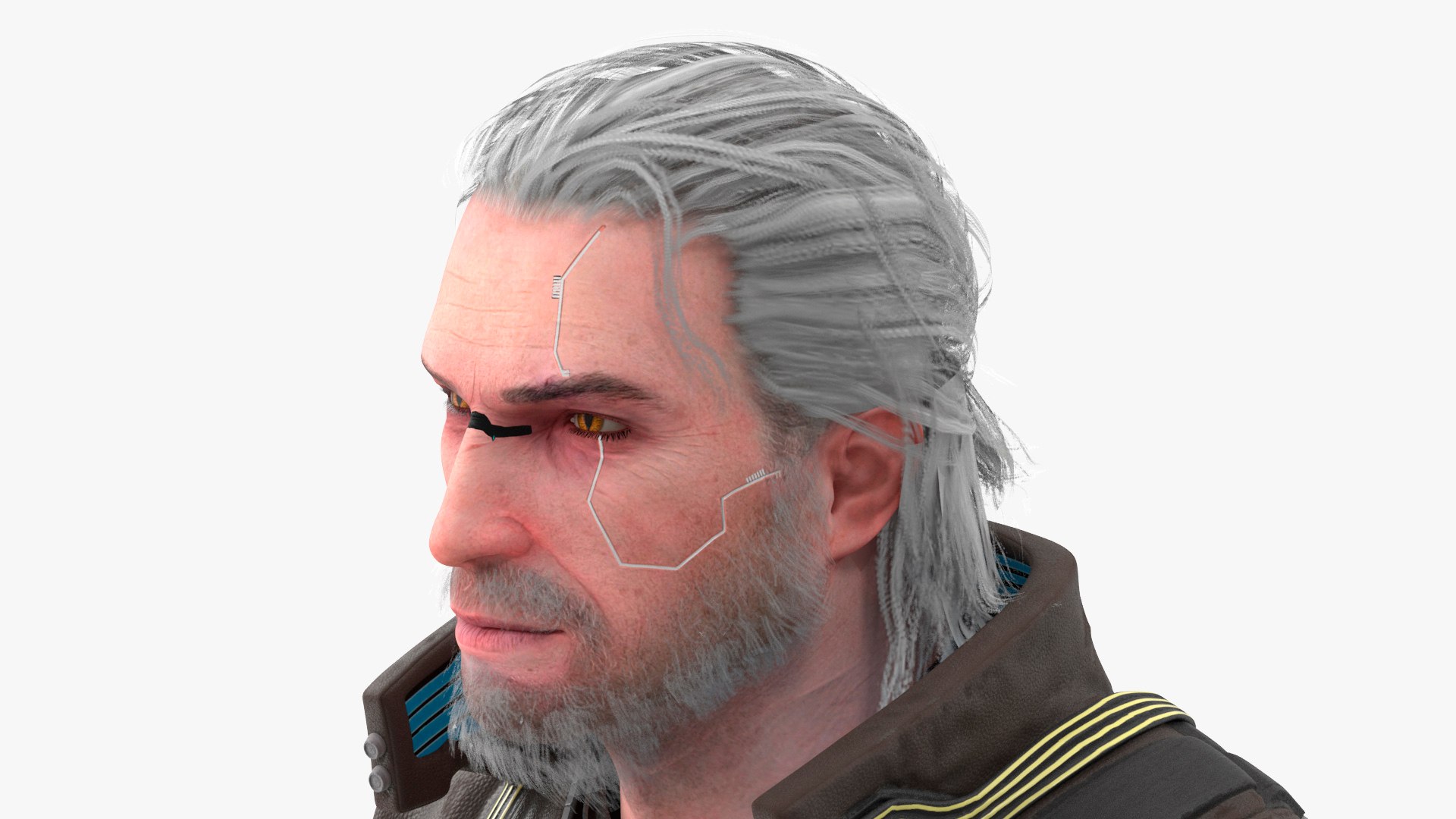 Cyberpunk 2077 Geralt Character Rigged model https://p.turbosquid.com/ts-thumb/2s/NxwuO3/nK/cyberpunk2077geraltcharacterriggedc4dmodel016/jpg/1711312502/1920x1080/fit_q87/057d4eff21b903e7931da3629f3d958a01a7a674/cyberpunk2077geraltcharacterriggedc4dmodel016.jpg