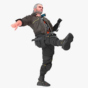 Cyberpunk 2077 Geralt Character Rigged