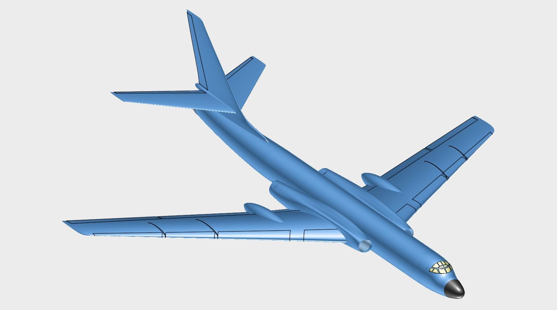 Chinese Xian H-6 Aircraft 3D Model - TurboSquid 1339734