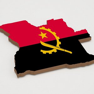 Angola 3D Map