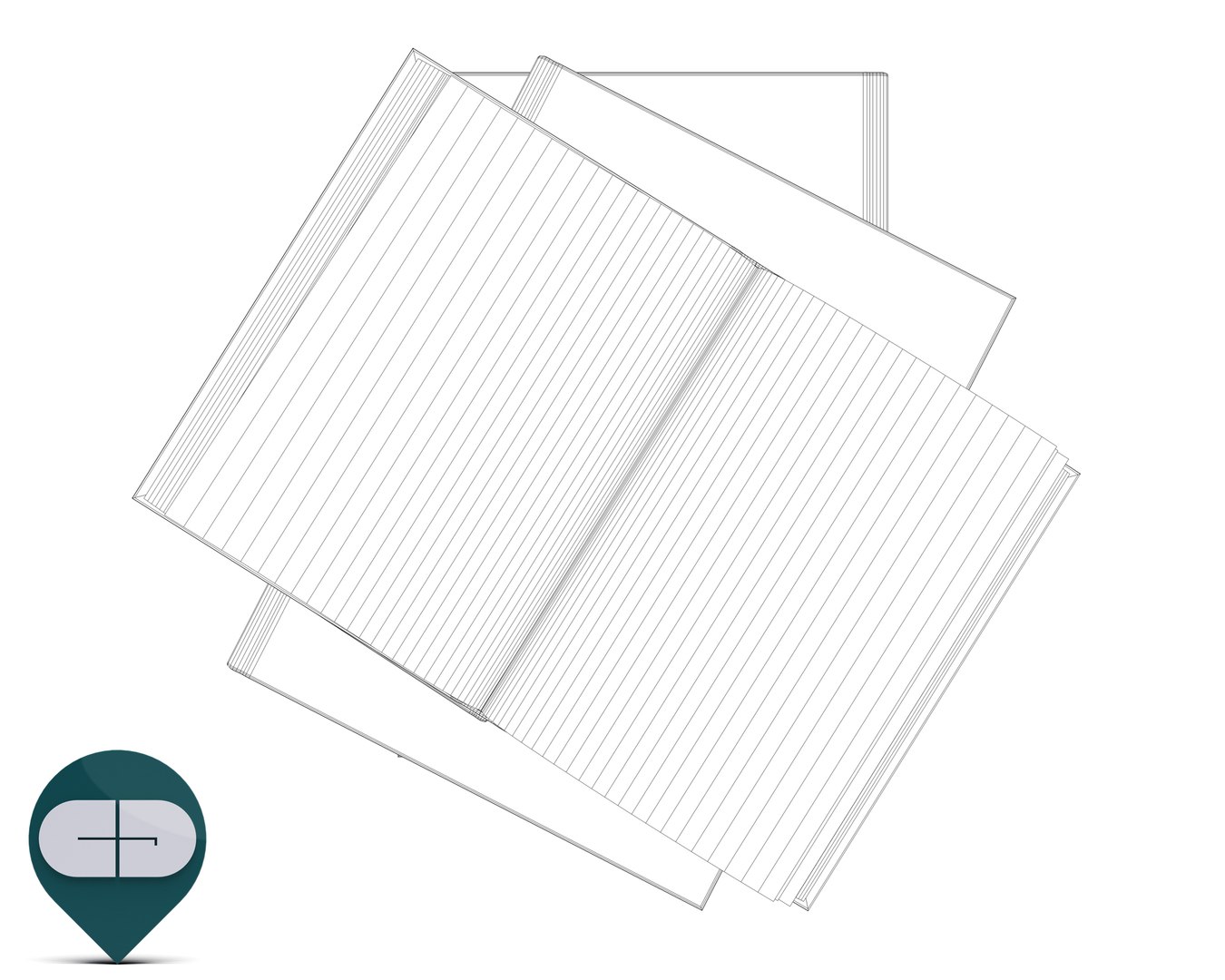 open book 3d model https://p.turbosquid.com/ts-thumb/2s/Xr33a6/3sxLFBGS/wiframelibroaperto15235_02/jpg/1408951527/1920x1080/fit_q87/0c507938e58da4b391ae76464794a53f47597a05/wiframelibroaperto15235_02.jpg