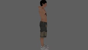 rigged character 3D