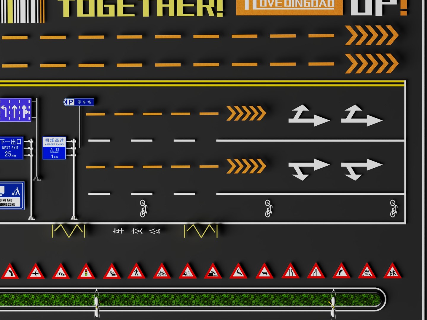 Comprehensive Road Signs  Traffic Elements Pack model https://p.turbosquid.com/ts-thumb/2s/eZKno4/lW/16/jpg/1777514295/1920x1080/fit_q87/6967ecaf1626fa99ca2544eb6046760ab9f384fb/16.jpg