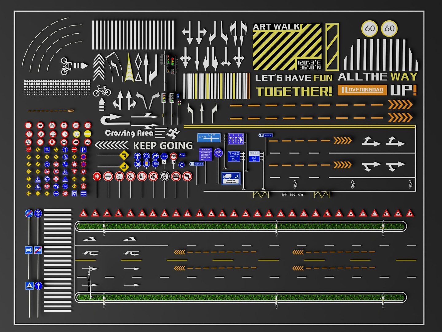 Comprehensive Road Signs  Traffic Elements Pack model https://p.turbosquid.com/ts-thumb/2s/eZKno4/po/11/jpg/1777514289/1920x1080/fit_q87/5f672910d9f6ad281623d7f8dc1b2c2427fab39c/11.jpg