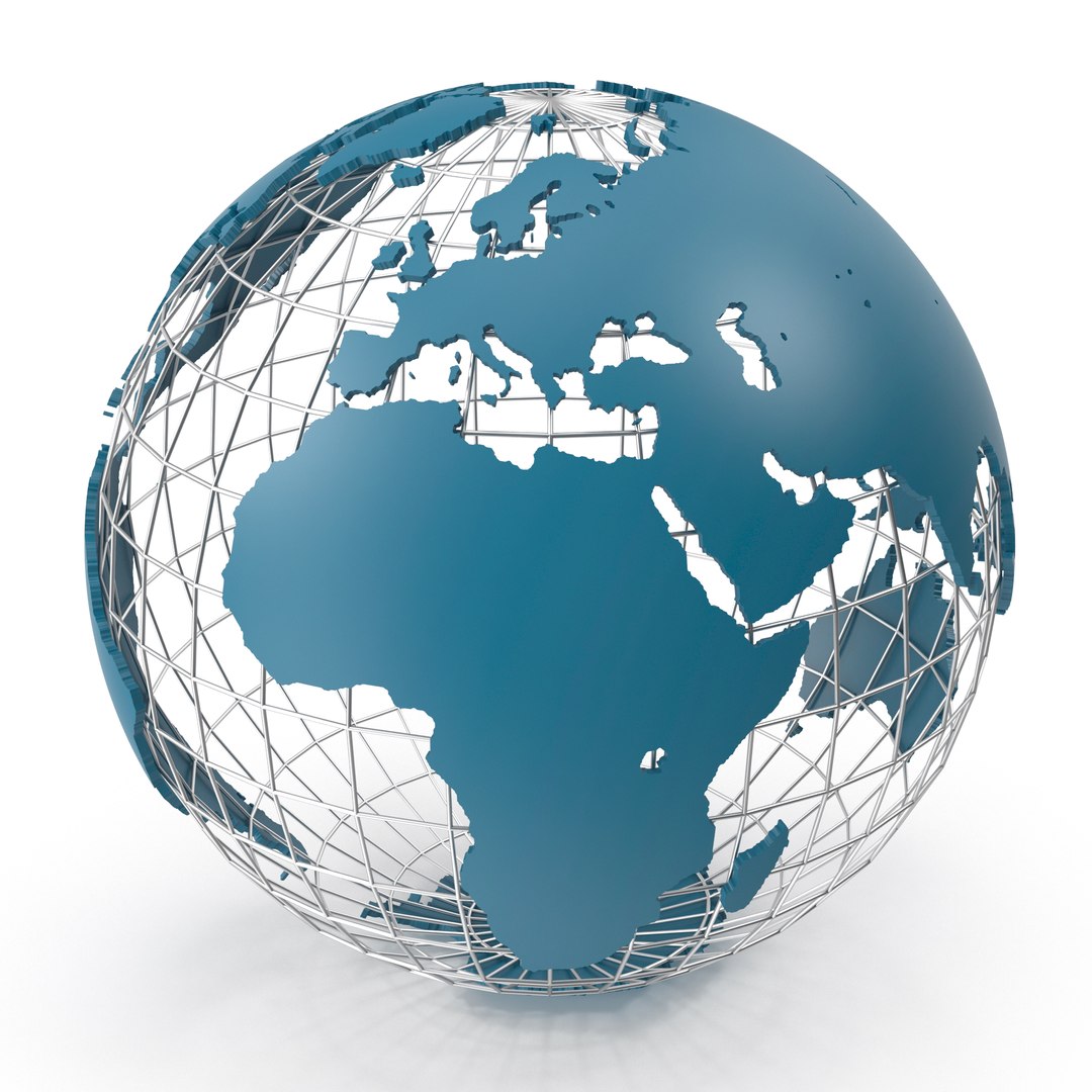 World Wire Globe 3D - TurboSquid 1264755