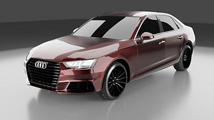 Audi A4 Model Car Without an Interior