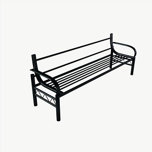 Metal Bench 3D model