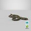 green python snake attack 3D model