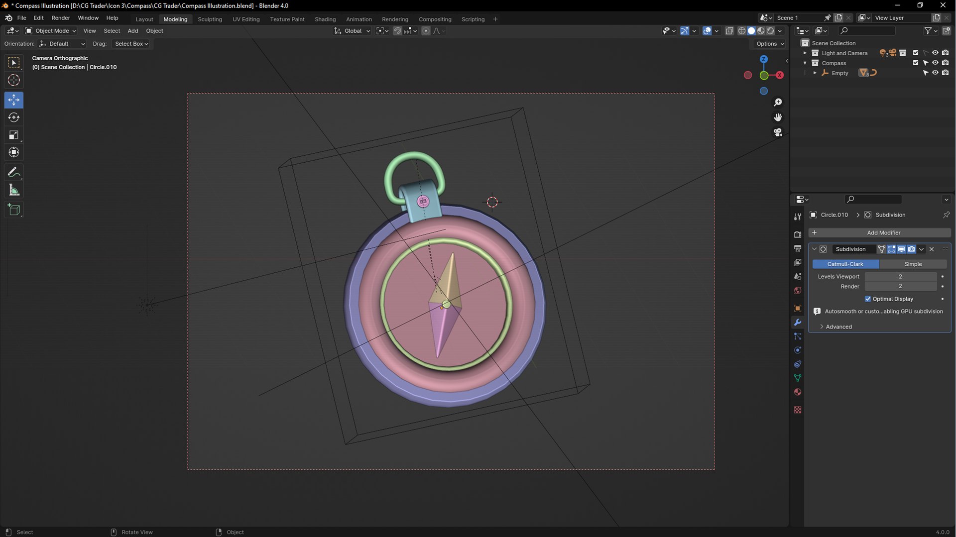 3D Compass 3D Illustration - TurboSquid 2229944