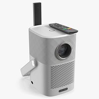 Modern Indoor Projector with Remote and Dongle