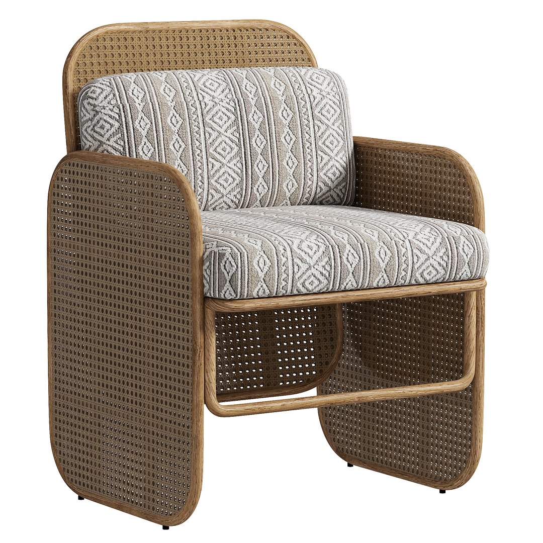 3D Model PANEL DINING CHAIR By Bakerfurniture - TurboSquid 1946556
