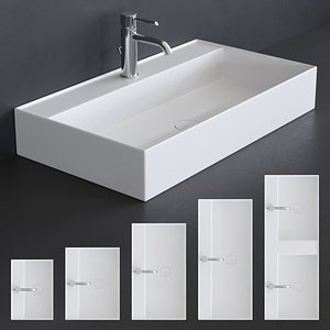 Alice Ceramica Hide Washbasin Set 1