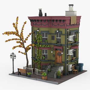 Low poly Townhouse 07