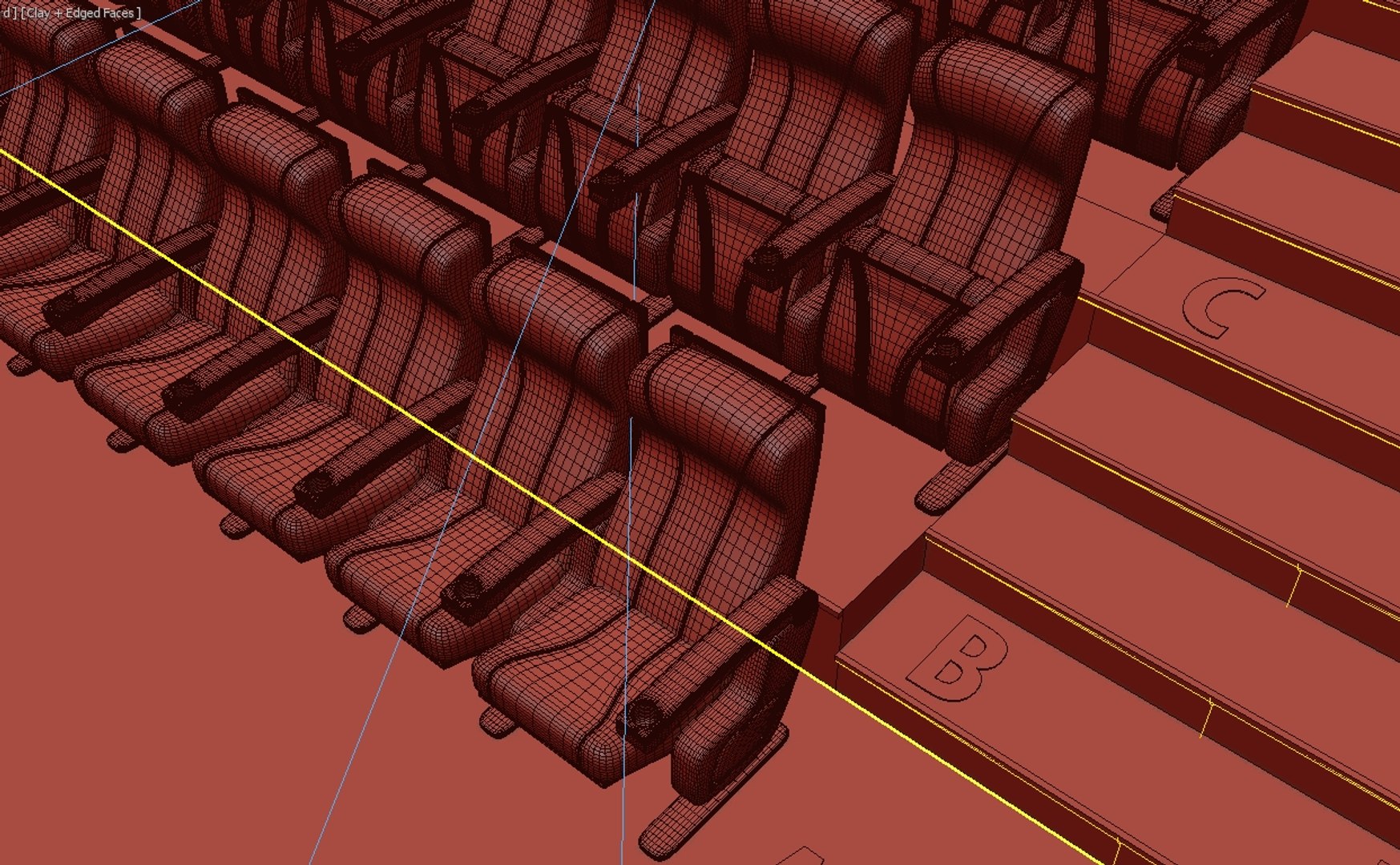 Movie Cinema Theater Interior 3D Model - TurboSquid 2034909