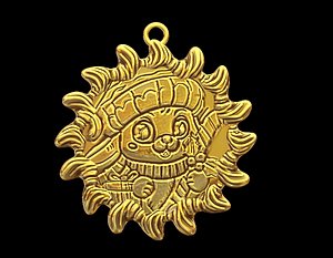 Cute Christmas Rabbit Pendant 3D model