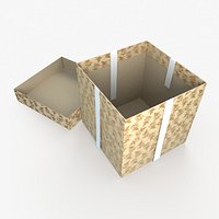 Christmas BOX Open3 Ribbon2 cream
