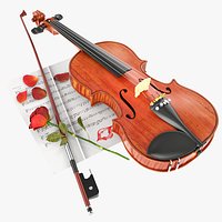 Violin romantic composition