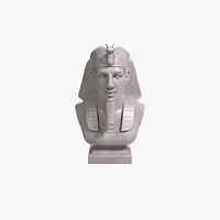 Ramses II Bust Sculpture 3D Print Model STL File Printable Bust