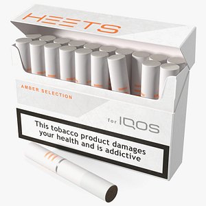 Amber Heets IQOS Pack Open with Stick