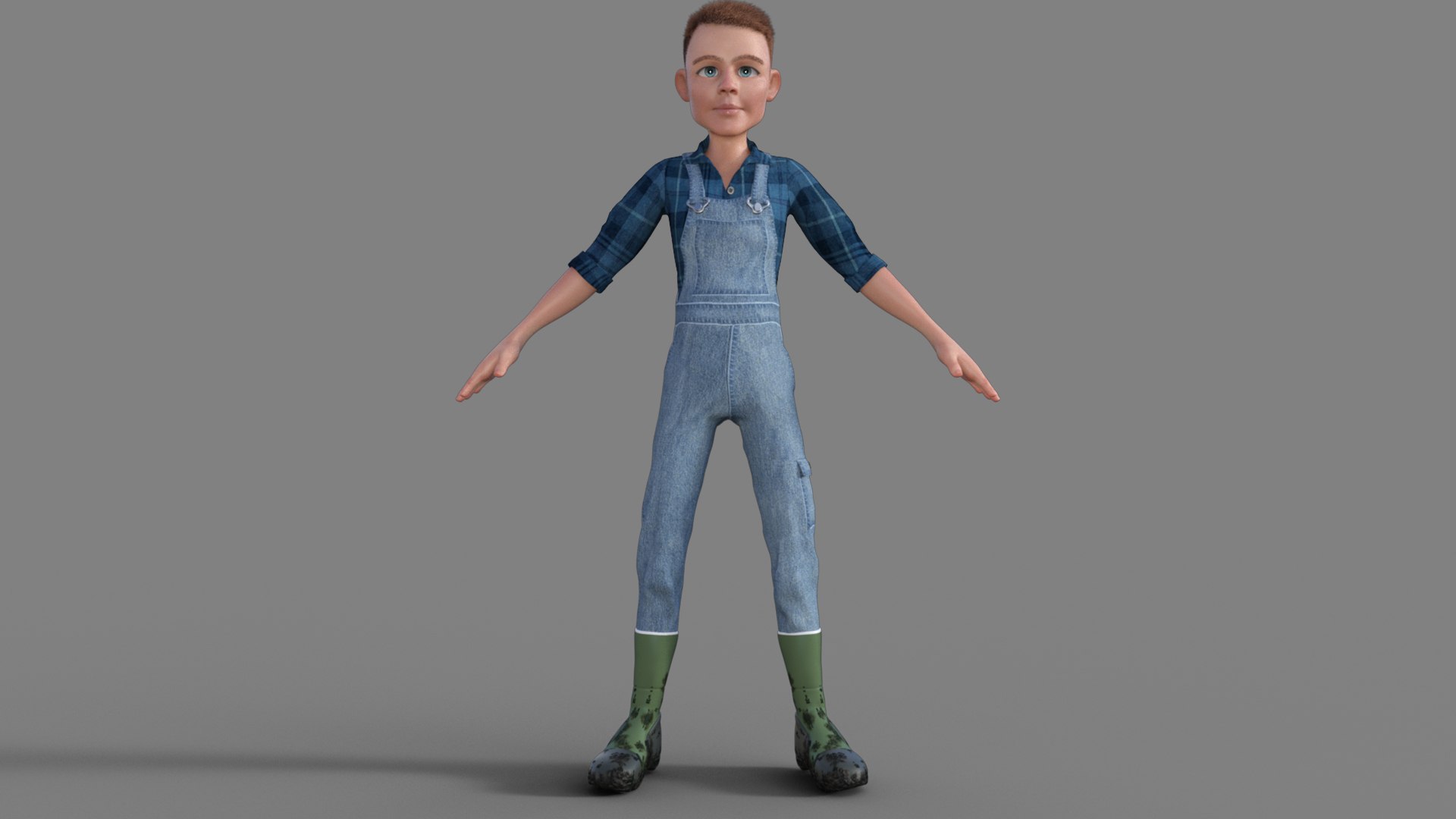 3D Cartoon Character Farmer 3D model - TurboSquid 1912288