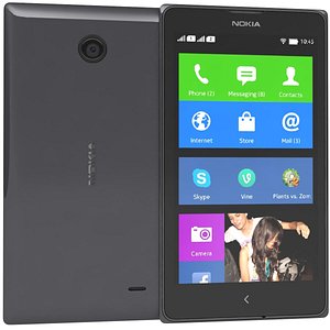 nokia x black 3d model