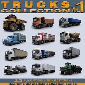 3d model realtime trucks vol 1