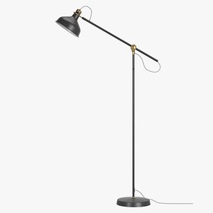 Ranarp Floor Reading Lamp Black