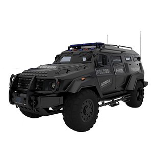 Armored police suv