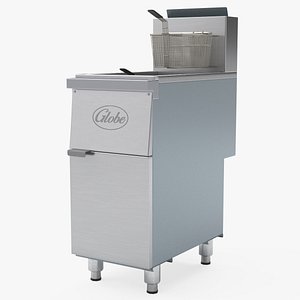 Globe Gas Floor Deep Fryer GFF50G
