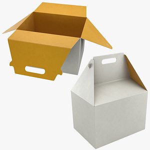 Food Box 01 Set 3D model