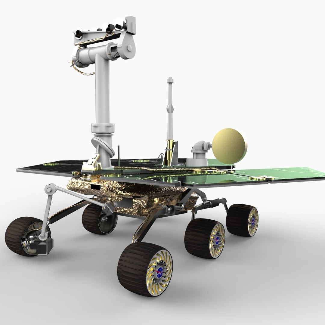 mars rovers 3d model