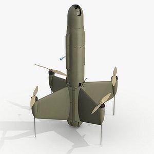 BAGNET Interceptor Drone 3D Model Low-Poly Game Asset
